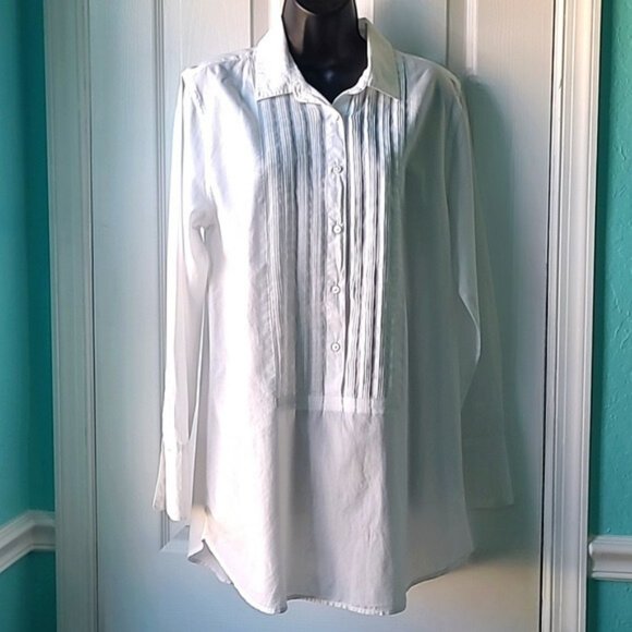 J. Crew Tuxedo Style Tunic | Size M | NWOT - Picture 1 of 6